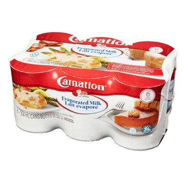 Carnation Evaporated Milk - 6 Ã— 354mL | Creamy and Versatile Dairy Addition