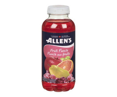 Allens Juice Fruit Punch Cocktail 300 ML/10 ounces (24/Case) - Canadian Made