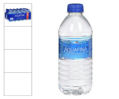 Aquafina Purified Water, 500ml/16.9oz (24 Pack) - Pure Refreshment