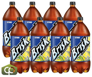 Brisk Coffee Co Tea Iced 2 L/67 oz (8/Case) Perfect for Refreshing Moments