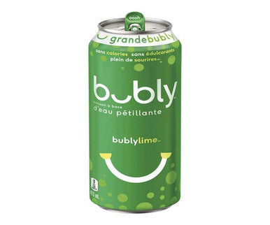 Bubly Water Sparkling Lime Bubly 473 ML/16 ounces (12/Case)