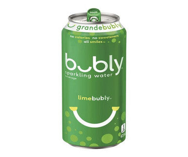 Bubly Water Sparkling Lime Bubly 473 ML/16 ounces (12/Case)