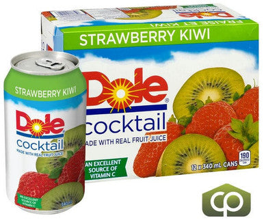Dole Juice Strawberry Kiwi 98% 340 ML/11.5 ounces (12/Case)