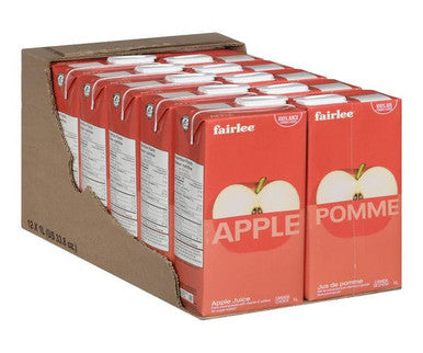 Fairlee Apple Juice Slim 1L/33 ounces (12/Case)