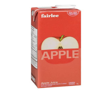 Fairlee Apple Juice Slim 1L/33 ounces (12/Case)
