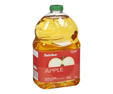 Fairlee Juices Juice Apple Pure 1.89 L/63 ounces (6/Case) - Canadian Made
