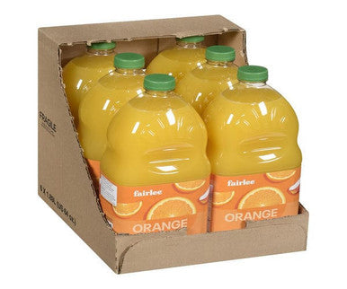 Fairlee Juices Juice Orange Blend 1.89 L/63 ounces (6/Case) - Canadian Made