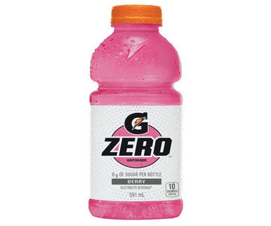Gatorade Drink Berry Zero 591 ML/20 ounces (12/Case) Sugar-Free Hydration