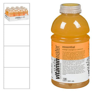 Glaceau Water Flavour Vitamin Essential Orange 591ML/20 ounces (12/Case)