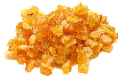 Glaced Orange Peel Diced Bulk Food Service 30 lbs/13.60 kgs
