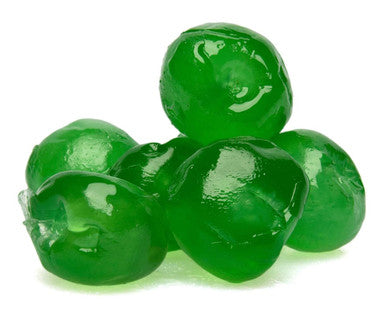 Glazed Green Cherries Bulk Food Service 30 lbs/13.60 kgs