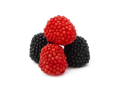 Gummy Red and Black Raspberries Bulk Food Service 30 lbs/13.60 kg
