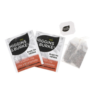 Higgins & Burke Chai Tea Bags - 20 Count (Pack of 6) | Naturally Flavored Black Tea