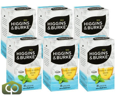 Higgins & Burke Peppermint Herbal Tea 14 oz/20 CT (6/Case)