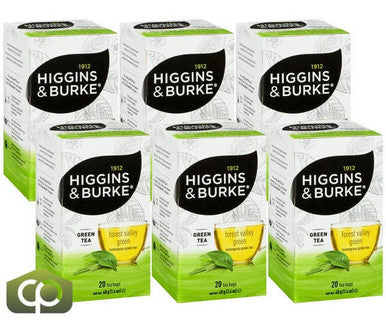Higgins & Burke Green Forest Valley Green Tea 20 CT (6/Case) Smooth Green Tea
