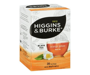 Higgins & Burke Orange Pekoe Tea 1.14 oz/20 CT (6/Case) Bold and Brisk Black Tea