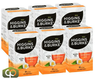 Higgins & Burke Orange Pekoe Tea 1.14 oz/20 CT (6/Case) Bold and Brisk Black Tea
