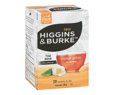 Higgins & Burke Decaf Orange Pekoe Tea 1.4 oz/20 CT (6/Case)