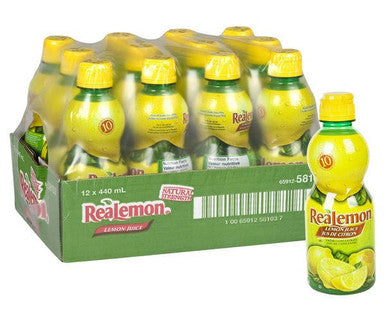 Realemon Juice Lemon 440 ML /15 ounces (12/Case)