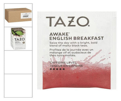Tazo Awake English Breakfast Tea Bags 20 CT (6/Case)