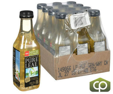 Thomas J Lipton Drink Tea Pure Leaf Green Honey 547 ML/18.5 ounces (12/Case)