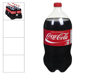 Coca-Cola Classic Soda, 2 L/67 ounces, 8-Pack - Refreshingly Cola