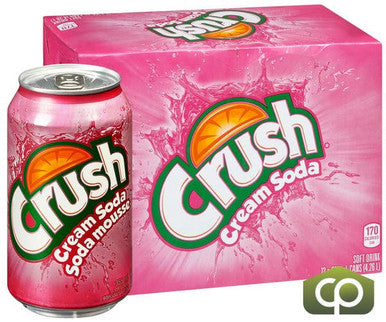 Crush Soda Cream Soda Can 355 ML/12 ounces (12/Case) Dreamy & Creamy Flavor