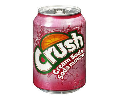 Crush Soda Cream Soda Can 355 ML/12 ounces (12/Case) Dreamy & Creamy Flavor
