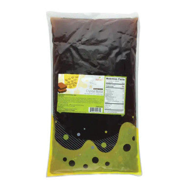 Bossen 1.99kg/4.4 lb. Brown/Black Sugar Crystal Bubble Tea Boba in Syrup | (6/Case)