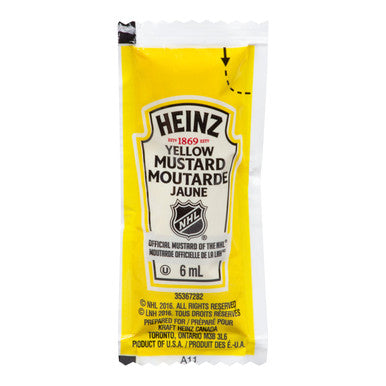 Heinz Mustard, 1/4oz Portion | 6ML/Unit, 500 Units/Case