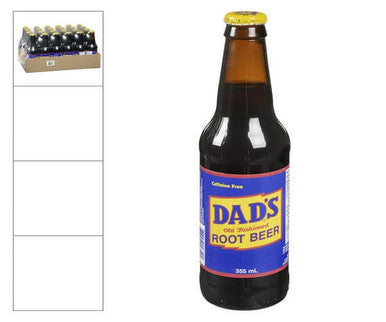 Dad's Soda Root Beer Old Fashioned Glass Loose 355 ML/12 ounces (24/Case)