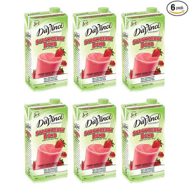 DaVinci Gourmet 64 fl. oz. Strawberry Bomb Real Fruit Smoothie Mix (6/Case)