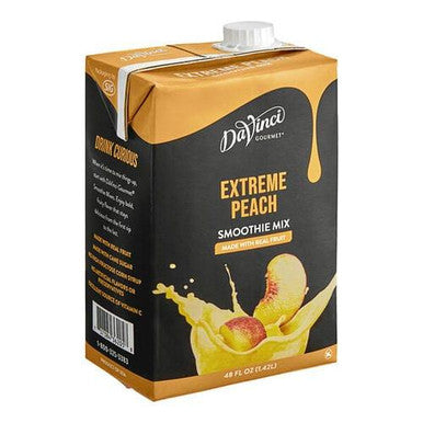 DaVinci Gourmet Extreme Peach Real Fruit Smoothie Mix - 48 fl. oz./3 lbs - 6/Case