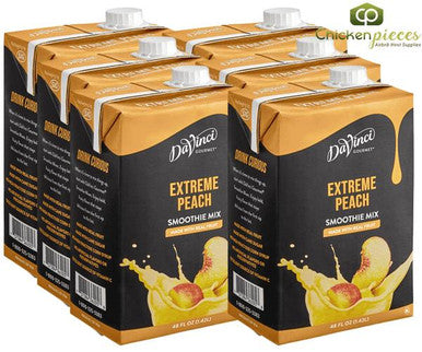 DaVinci Gourmet Extreme Peach Real Fruit Smoothie Mix - 48 fl. oz./3 lbs - 6/Case