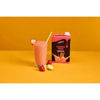 DaVinci Gourmet Strawberry Banana Real Fruit Smoothie Mix - 48 fl. oz./3 lbs - 6/Case