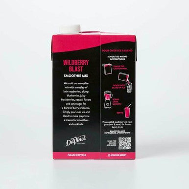 DaVinci Gourmet Wildberry Blast Real Fruit Smoothie Mix - 48 fl. oz. - (6/Case), No Preservatives