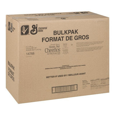 General Mills Honey Nut Cheerios Cereal, Pouch | 1105G/Unit, 4 Units/Case