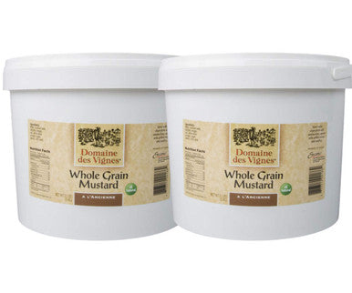 Domaine des Vignes French Whole Grain Mustard 5Kg/11 Lbs- 2/Case