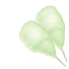 Great Western Great Floss Mint Green Cotton Candy Concentrate Sugar - 1 lb. Container (12/Case)