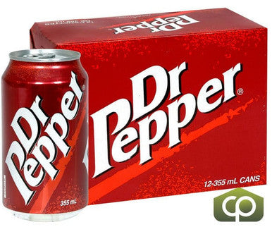 Dr Pepper Soda 355 ML /12 ounces (12/Case) Unique Blend of 23 Flavors