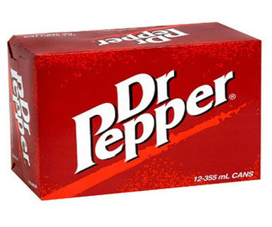 Dr Pepper Soda 355 ML /12 ounces (12/Case) Unique Blend of 23 Flavors