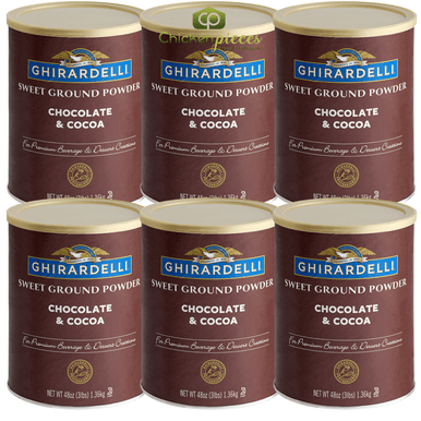 Ghirardelli 3 lb. Sweet Ground Chocolate & Cocoa Powder -6/CASE