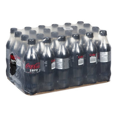 Coca Cola Zero Soft Drink, Polyethylene | 500ML/Unit, 24 Units/Case