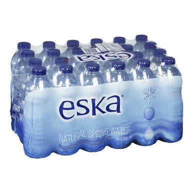 Eska Natural Spring Water, Polyethylene | 500ML/ 24 Units/Case (PALLET 60 CT)
