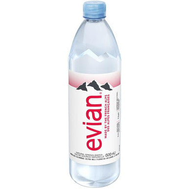 EVIAN Bottled Natural Spring Water 500ml (24/Case)