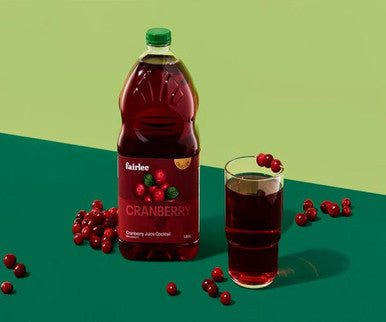 Fairlee Juices Juice Cranberry Cocktail Natural 1.89 L/63 ounces (6/Case)