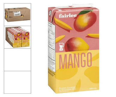 Fairlee Juices Mix Cocktail Mango Concentrate Frozen 960 ML/32 ounces (12/Case)