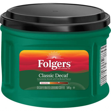 Folgers Decaffeinated Ground Coffee Classic Decaf 544g (6/case)