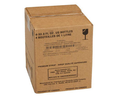 Fontana Syrup Coffee Vanilla USA 1 LTR/33 ounces (4/Case)