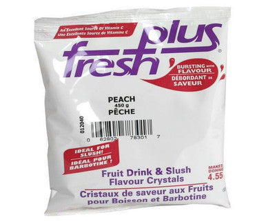 Fresh Plus Drink Crystal Peach 450 GM/12 LBS (12/Case) - Canadian Made